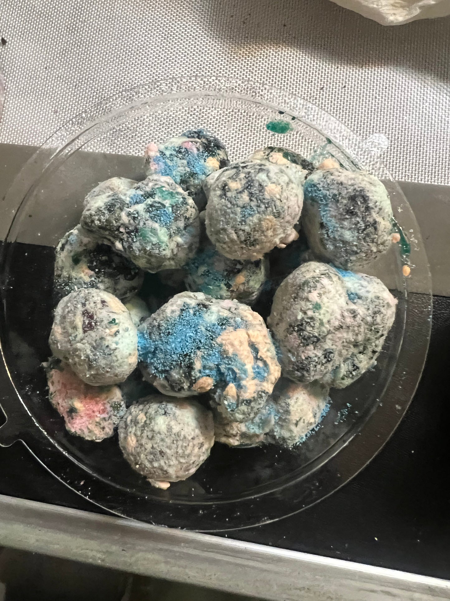 Moon rock cotton candy gushers
